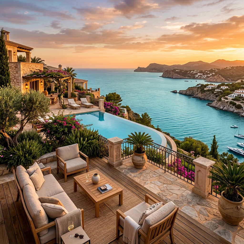 Luxury villa terrace — Prima Casa experience